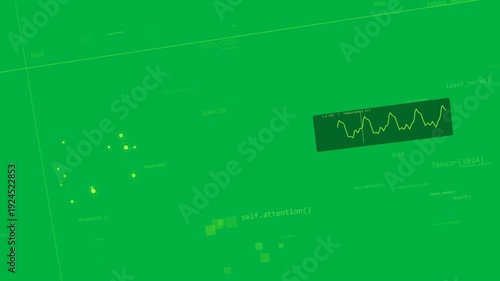 Initial skew starting neon UI rotating, aligning, revealing self