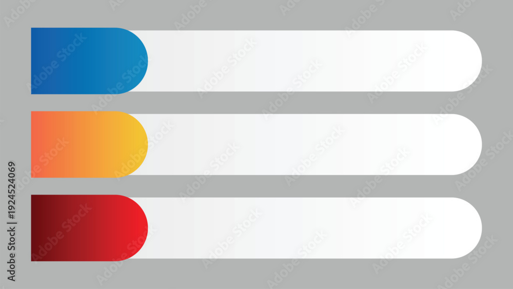 Obraz premium vector design of a lowerthird in minimalist style with gradient color