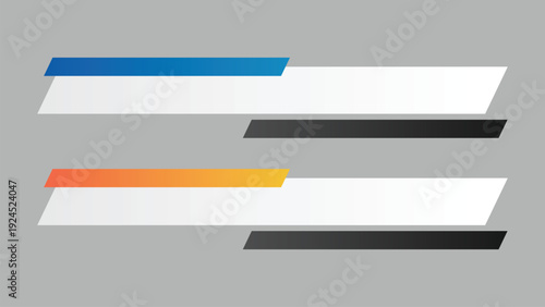 vector design of a lowerthird in minimalist style with gradient color