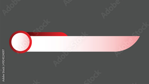 vector design of a lowerthird in minimalist style with red gradient