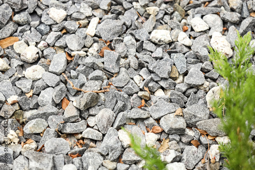 Texture of crushed stones w...
