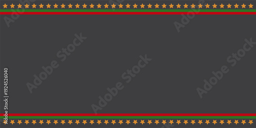 Juneteenth ribbon frame. Juneteenth USA background. Juneteenth USA banner with blank space for text.