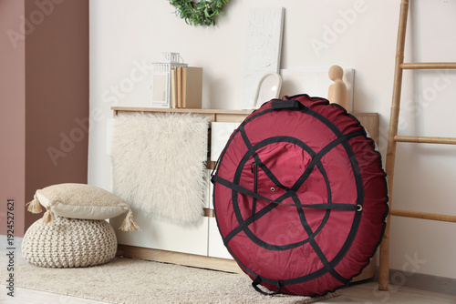Inflatable sled, stepladder...