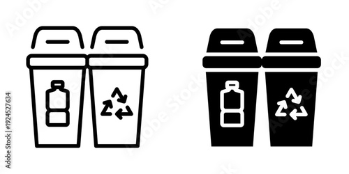 Recycle bin icon, element icon for design branding, print, and digital media