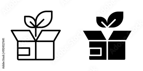 Organic product icon, element icon for design branding, print, and digital media