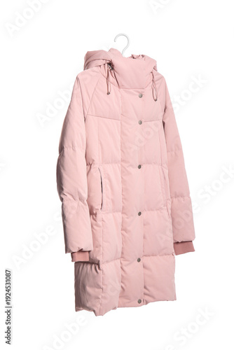 Hanger with stylish pink pu...
