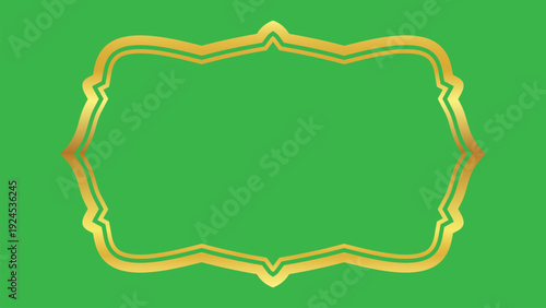 Elegant gold ernamental frame Set of decorative divider elements