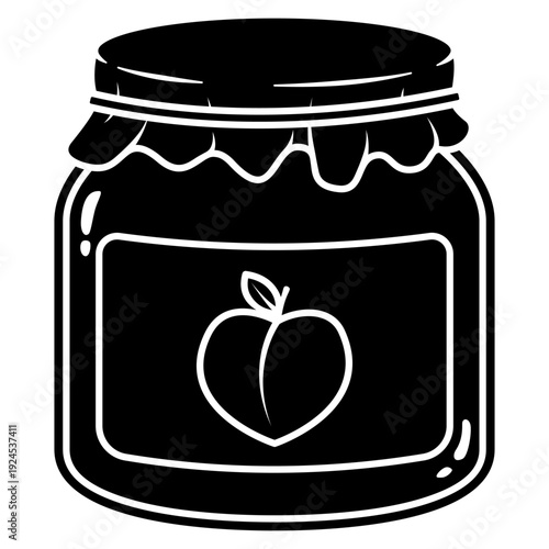 jar of peach jam