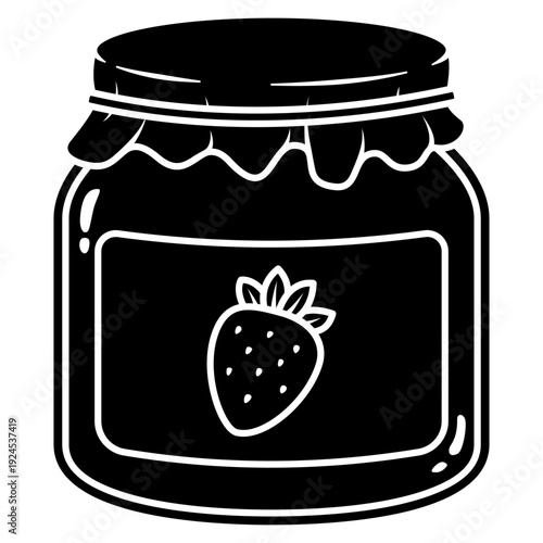 jar of strawberry jam