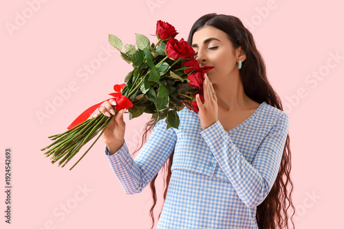 Beautiful young woman with ...