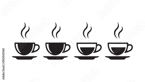 coffee cup set icon