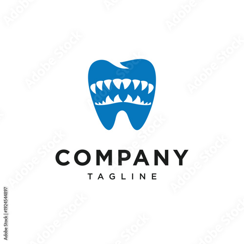 Monster Dental logo Icon Vector