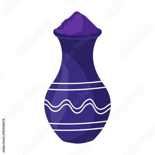 Deep Purple Decorative Vase
