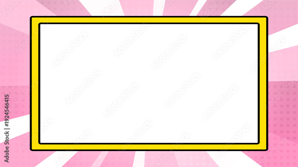 Obraz premium 集中線, 効果線, 漫画, 紙吹雪, 入学, 新年, 正月, クリスマス, ハロウィン, 