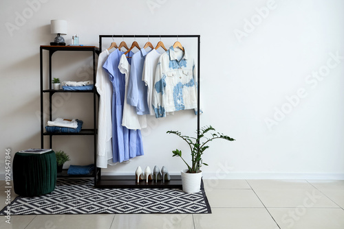 Rack and shelving unit with...