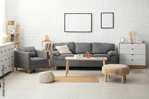 Interior of stylish living ...