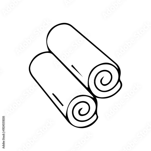 Rolled Towels Illustration