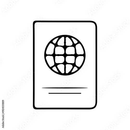 Passport Icon Outline
