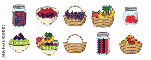 Fruit Jars and Baskets Collection