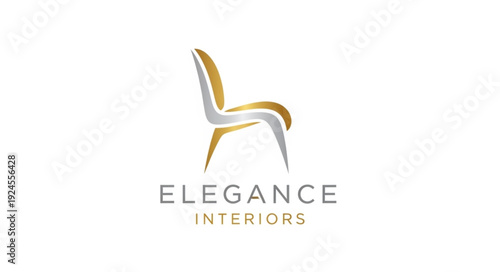Elegant Chair Logo Design for Interiors.
