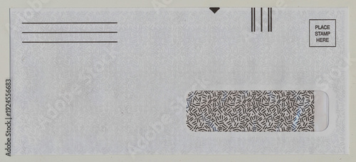 Blank envelope ready to be mailed