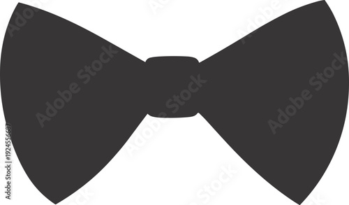 Bow tie icon. silhouette Vector illustration. Simple outline of a bow tie icon. Vector illustration symbolizing fashion and elegance. Editable stroke. Classic black bow tie silhouette bow icon.