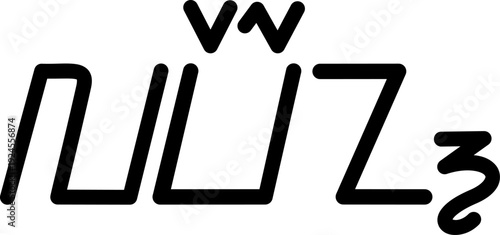 The name Lavern in sundanese script, vector. Great for printing on your personal items.