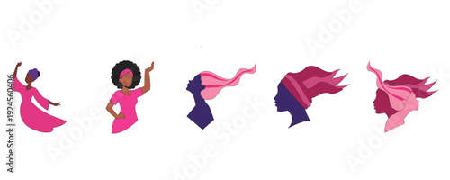 Black Women Silhouette Collection