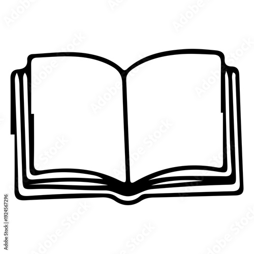 Open Book Icon Outline