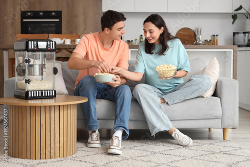 Cute couple with modern pop...