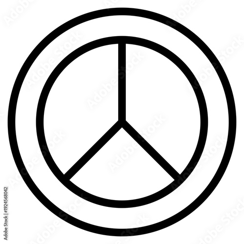 Peaceful icon vector illustration