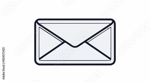 An Envelope Icon Representing Communication, Correspondence, and Electronic Mail, Ideal for Digital and Business Applications