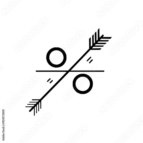 Infinity Symbol Made of Arrows on White Background