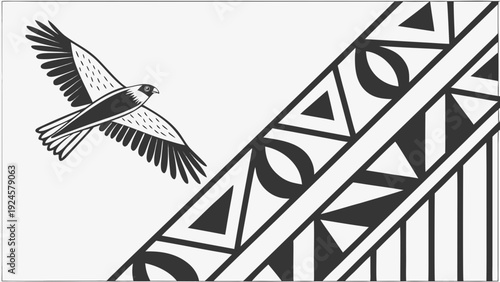 High-contrast black and white geometric design. Bold yet minimal wall art suited for modern apartments, offices, and contemporary interior styling.