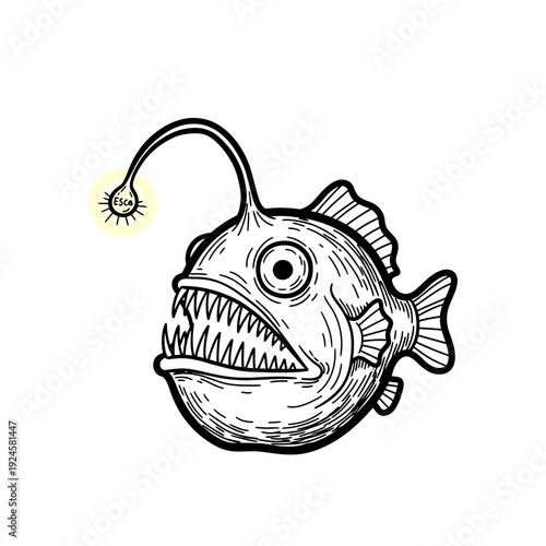 Anglerfish with Lure on Head.
