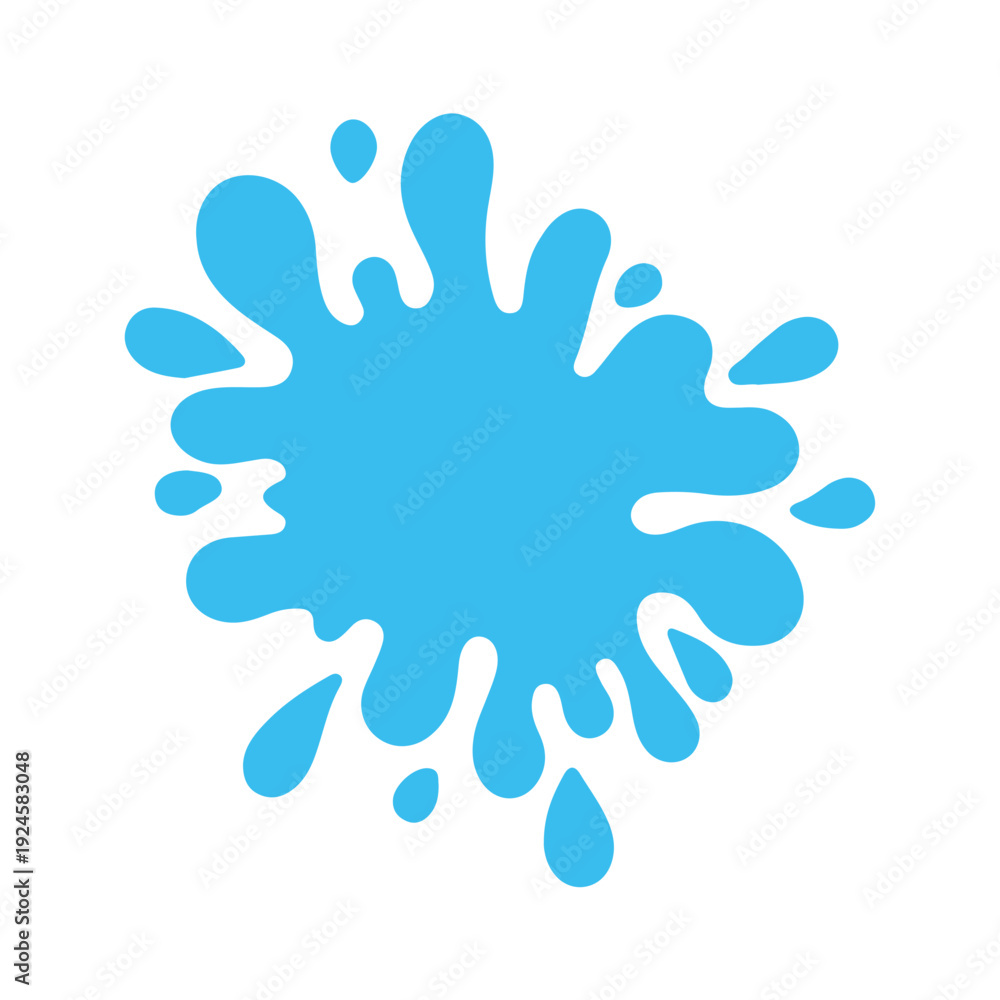 Obraz premium Vibrant Blue Water Splash Element