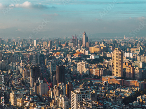 Wallpaper Mural Taipei Finacial District, capital city of Taiwan, with view of Taipei 101 Tower standing amid skyscrapers Torontodigital.ca