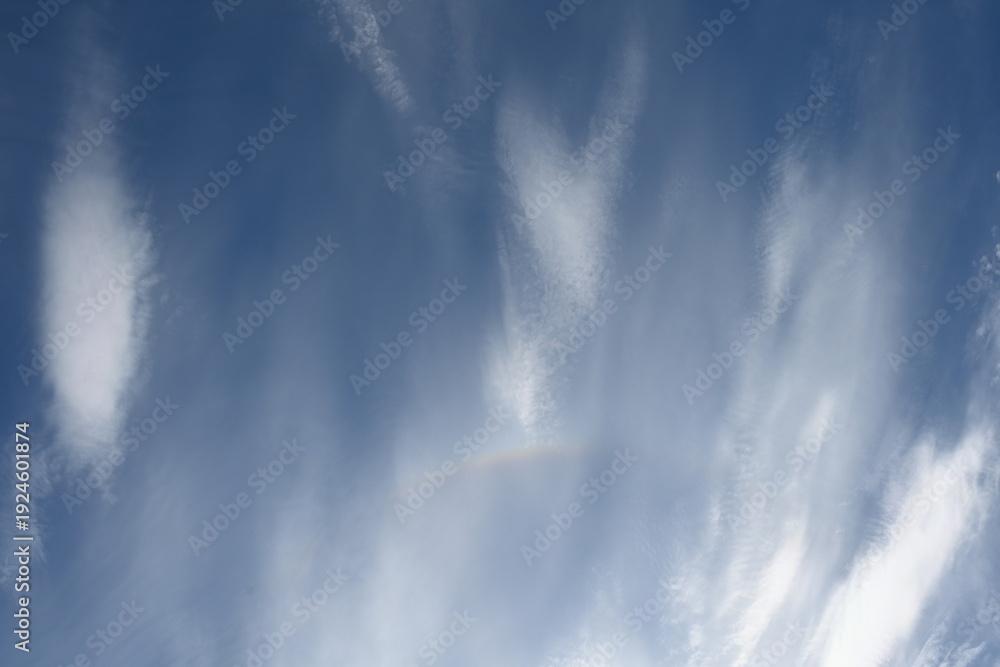 Fototapeta premium Beautiful blue sky and white clouds