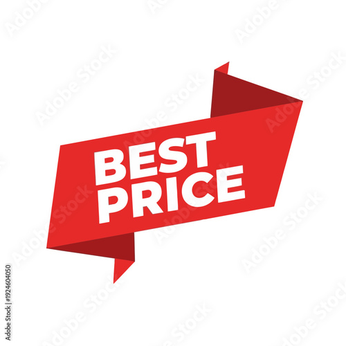 Best Seller Badge Icon – Red Hanging Tag Label for Top Selling Products & E-commerce Promotion