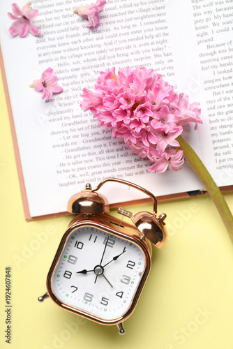 Alarm clock with book and h...
