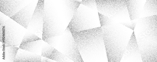 Grainy polygon pattern texture. Rough noise gradient triangles background. Abstract geometric polygonal wallpaper overlay. Vector mosaic cubism style cover. Grunge dotted polygon surface overlay