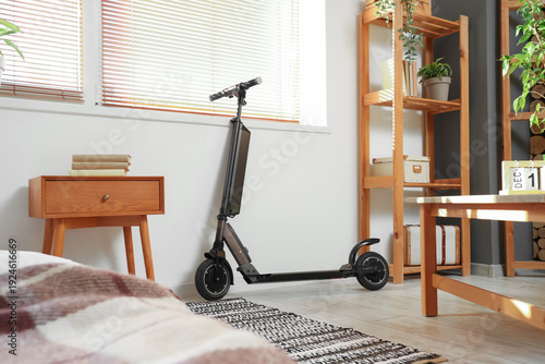 Electric scooter in interio...