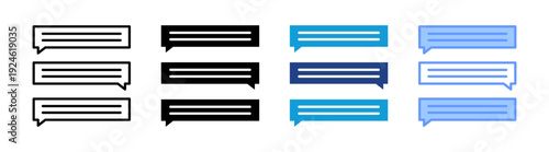 Suggestions icon set multiple style collection