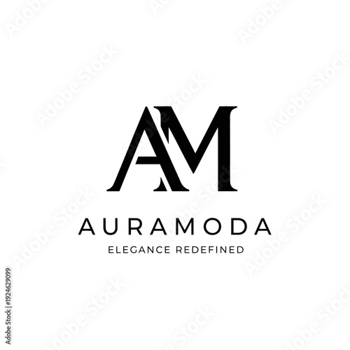 Auramoda Elegance Redefined Luxury Fashion Brand Logo.