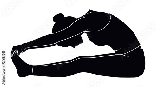 A person doing yoga poses to make body flexible