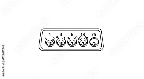 Vintage Roulette Wheel with Numbers and Chips - Gambling Concept