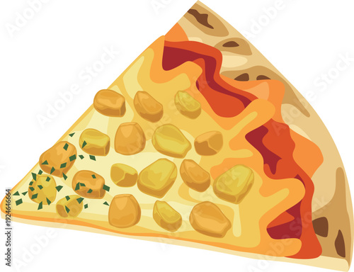 カットピザ　コーン