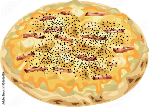 ピザ　ベーコンポテト