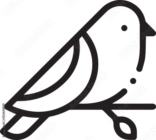 Bird Icon Illustration for web, app, infographic, etc