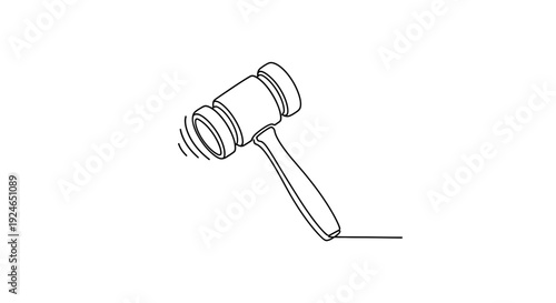 Judge's Gavel Striking Down, Symbolizing Justice, Law, and Decision Making
